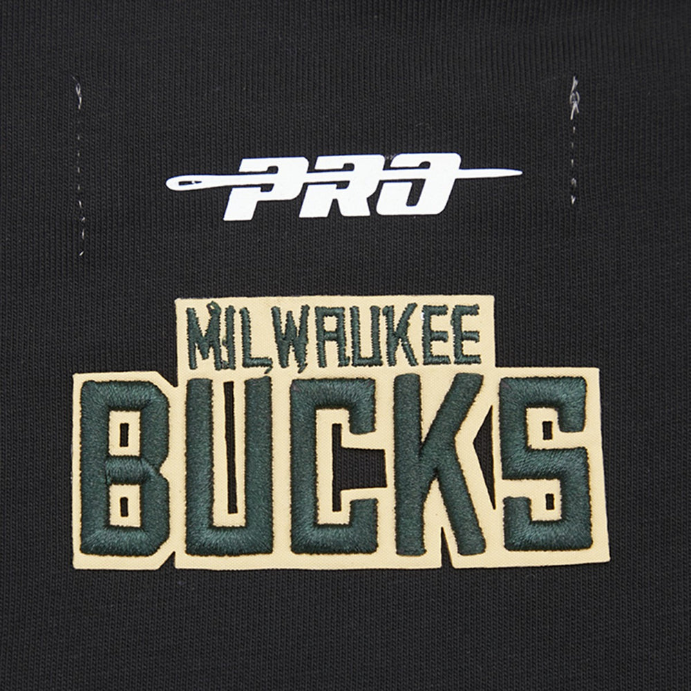 Milwaukee Bucks Pro Standard Women's Script Boyfriend T-Shirt On Sale