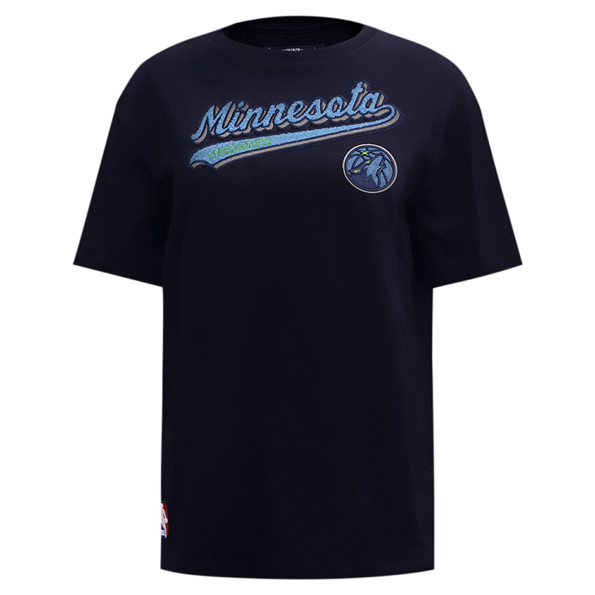 Minnesota Timberwolves Pro Standard Women's Script Boyfriend T-Shirt On Sale