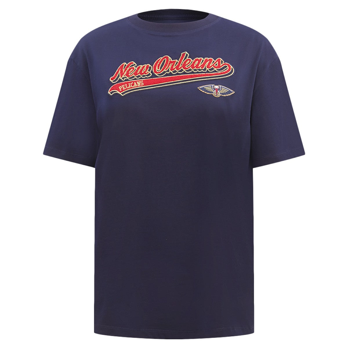 New Orleans Pelicans Pro Standard Women's Script Boyfriend T-Shirt Online