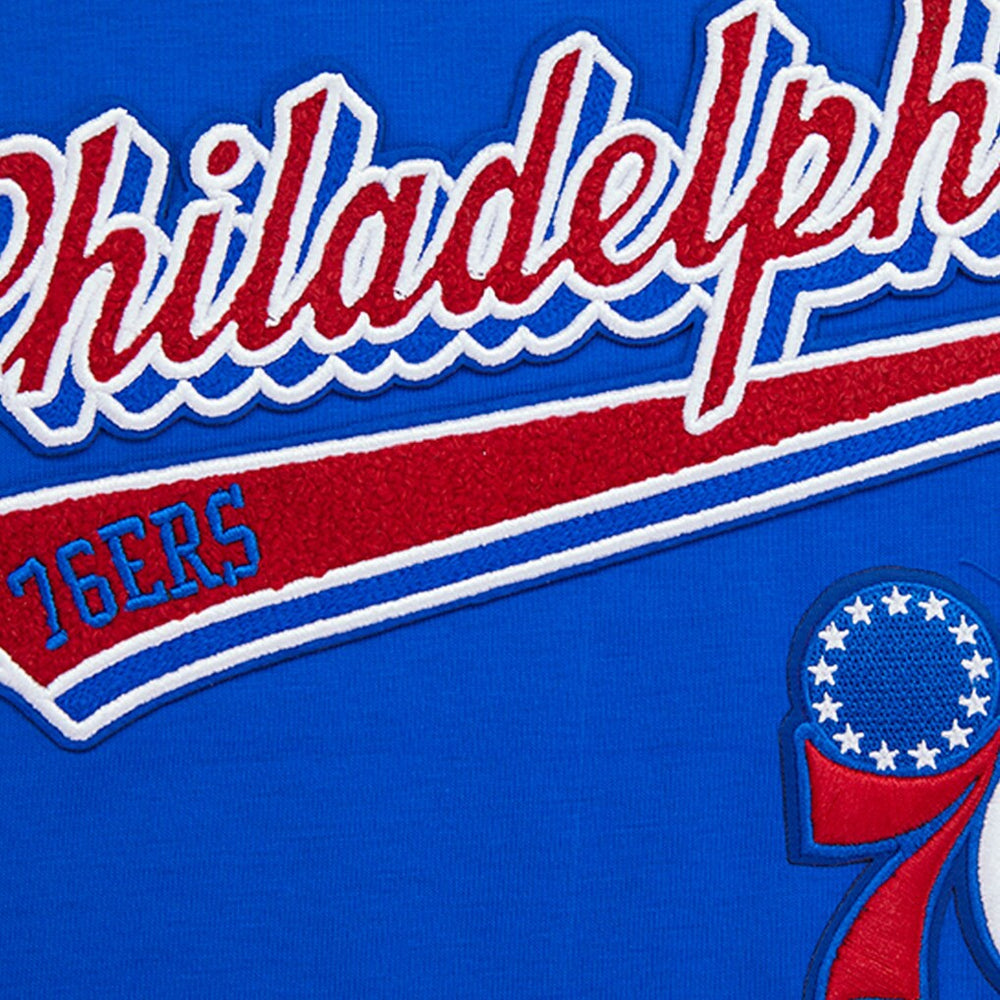Philadelphia 76ers Pro Standard Women's Script Boyfriend T-Shirt Discount