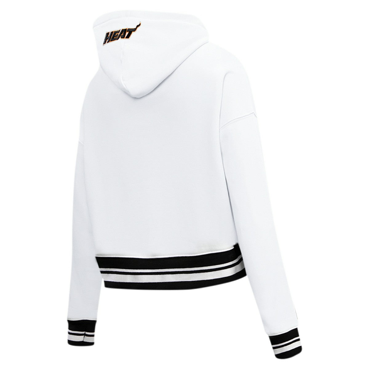 Miami Heat Pro Standard Women's Script Tail Cropped Pullover Hoodie On Sale