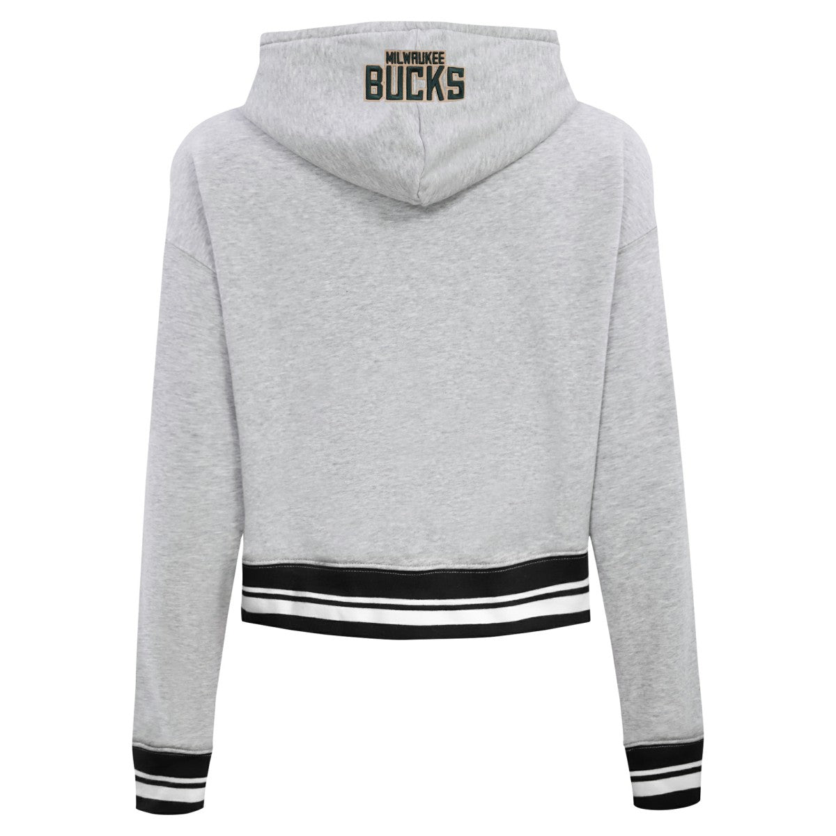 Milwaukee Bucks Pro Standard Women's Script Tail Cropped Pullover Hoodie Discount