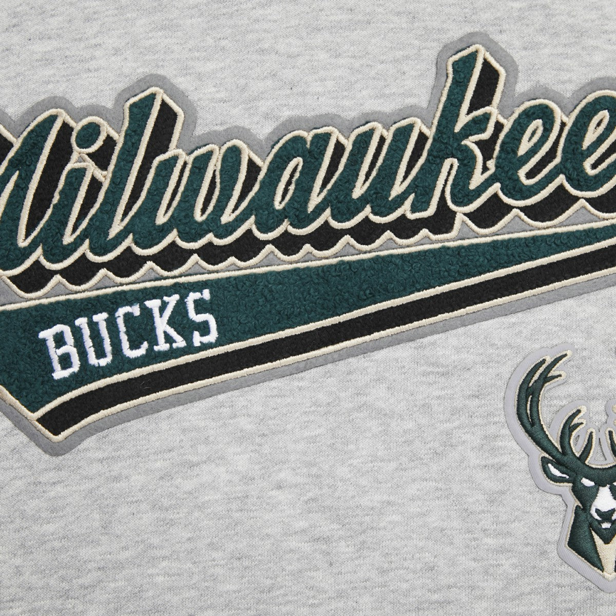 Milwaukee Bucks Pro Standard Women's Script Tail Cropped Pullover Hoodie Discount