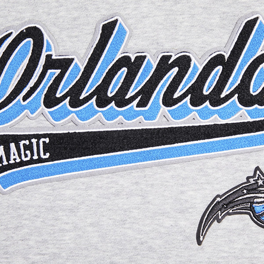 Orlando Magic Pro Standard Women's Script Tail Cropped Pullover Hoodie New