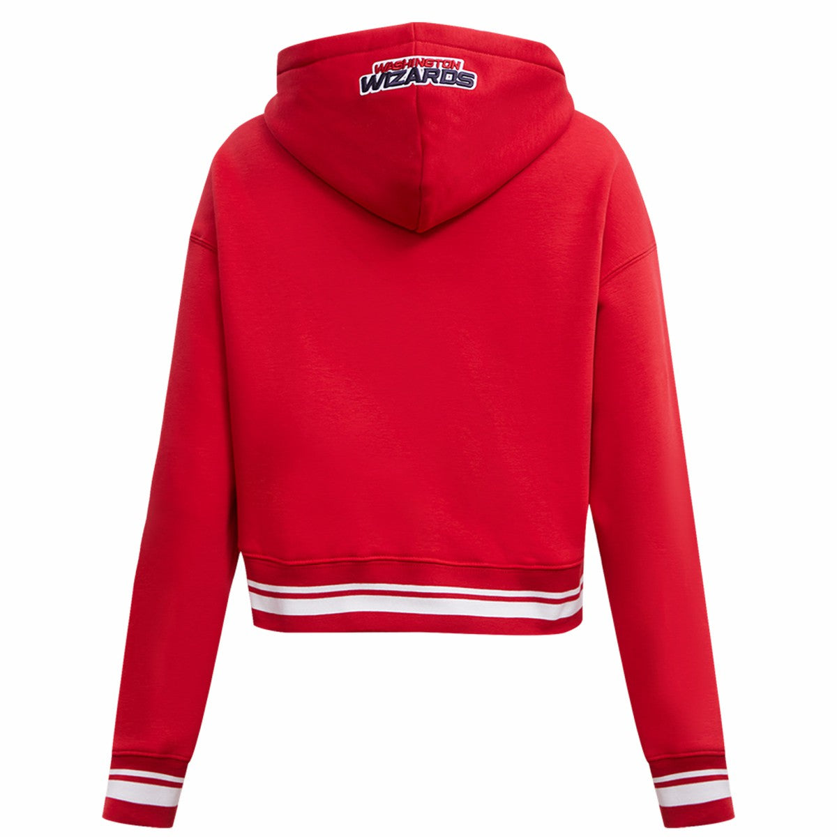 Washington Wizards Pro Standard Women's Script Tail Cropped Pullover Hoodie Discount