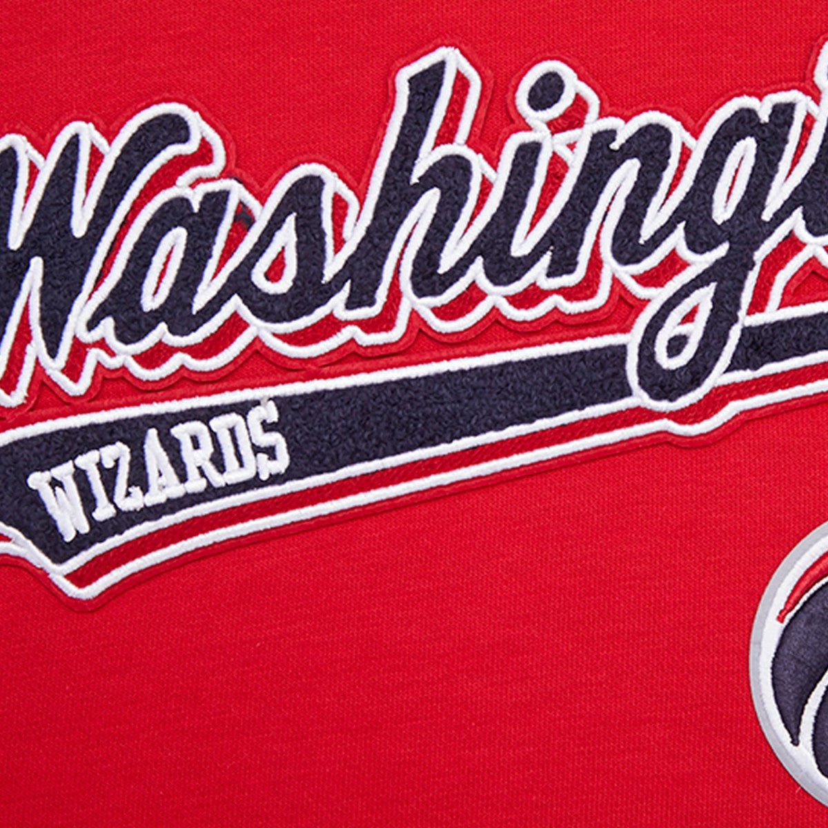 Washington Wizards Pro Standard Women's Script Tail Cropped Pullover Hoodie Discount
