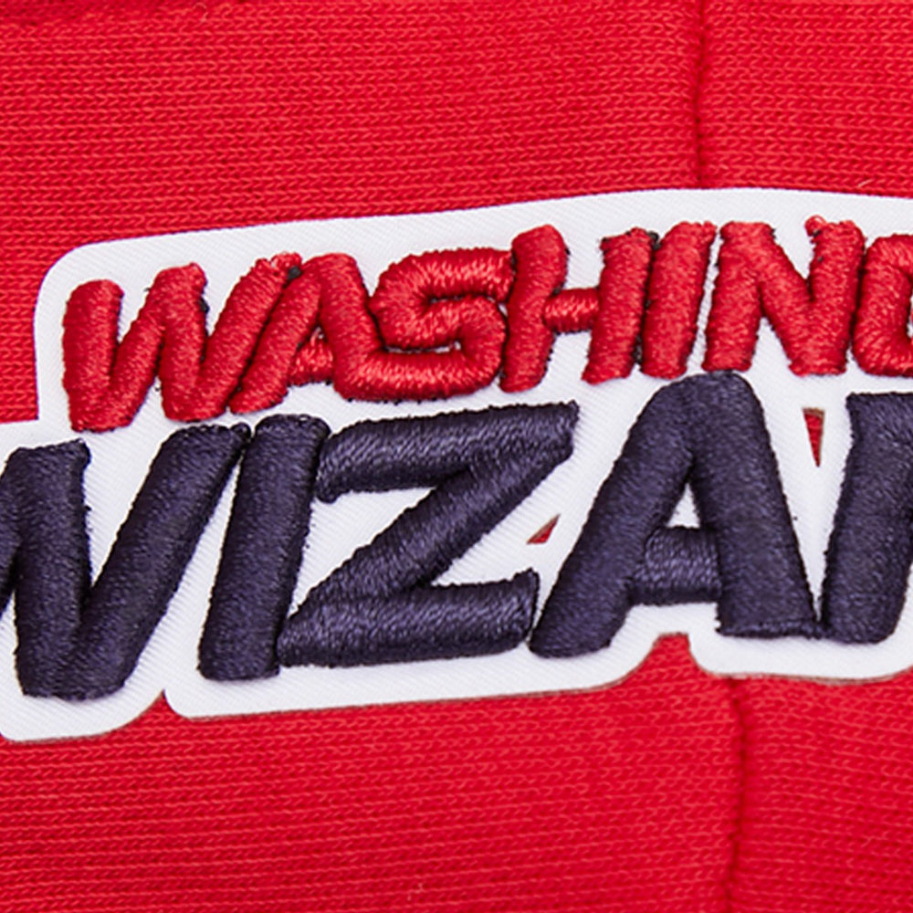 Washington Wizards Pro Standard Women's Script Tail Cropped Pullover Hoodie Discount