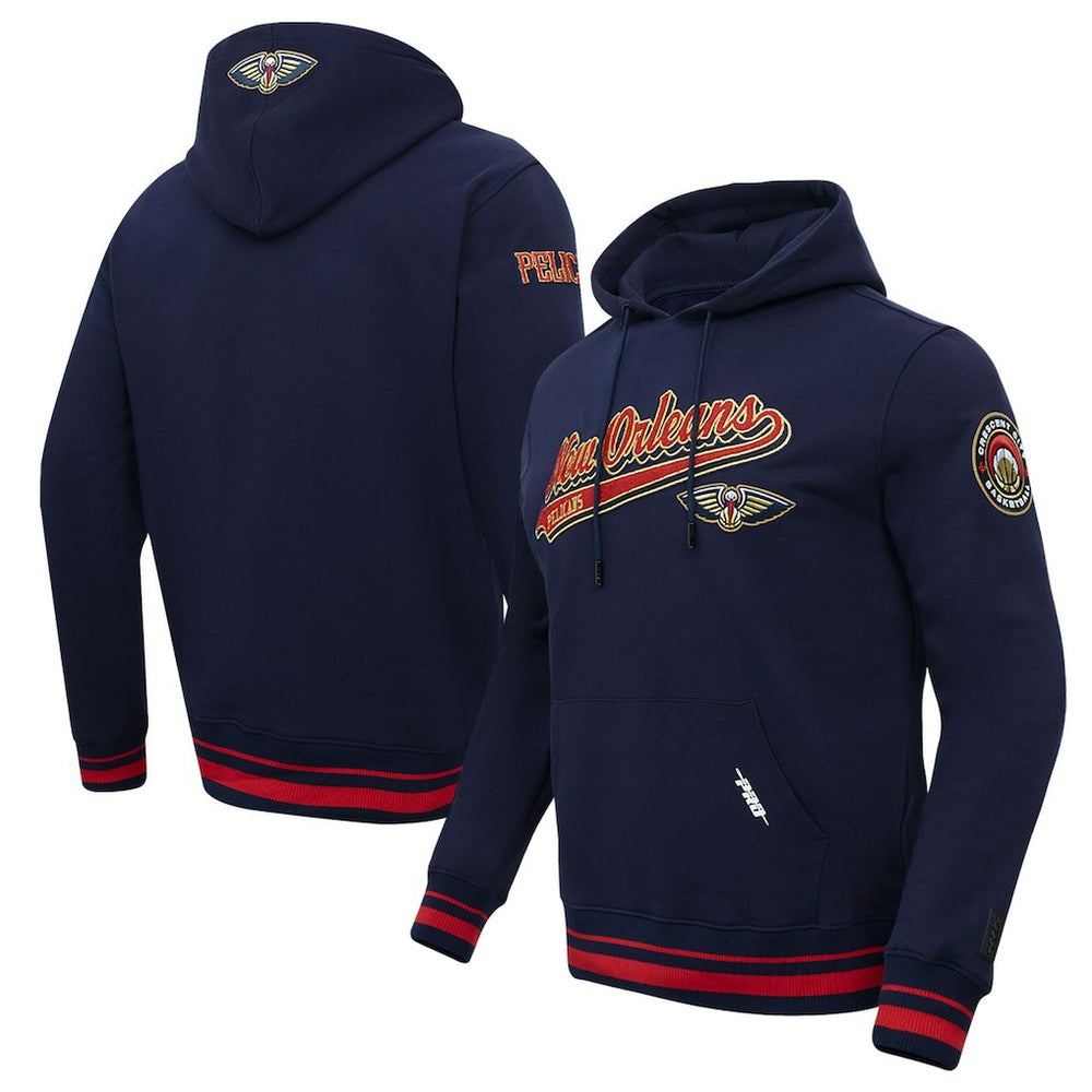 New Orleans Pelicans Pro Standard Script Tail Pullover Hoodie Online