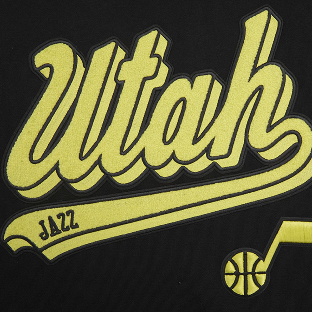 Utah Jazz Pro Standard Script Tail Pullover Hoodie Outlet