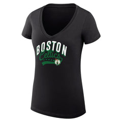 Boston Celtics G-III 4Her by Carl Banks Women's Super-Slim Fit Lightweight Filigree Logo V-Neck T-Shirt Online