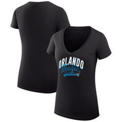 Orlando Magic G-III 4Her by Carl Banks Women's Super-Slim Fit Lightweight Filigree Logo V-Neck T-Shirt Online