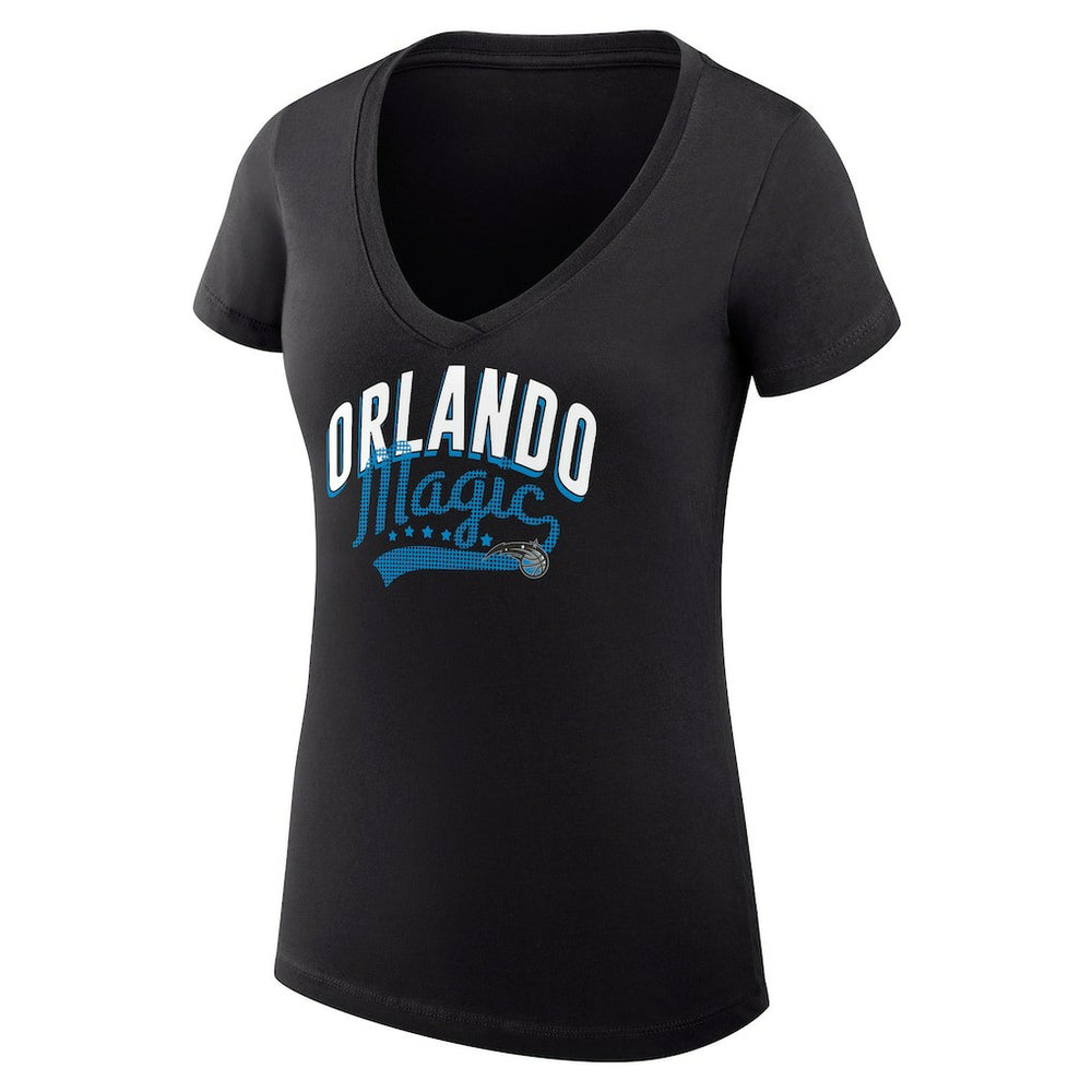 Orlando Magic G-III 4Her by Carl Banks Women's Super-Slim Fit Lightweight Filigree Logo V-Neck T-Shirt Online