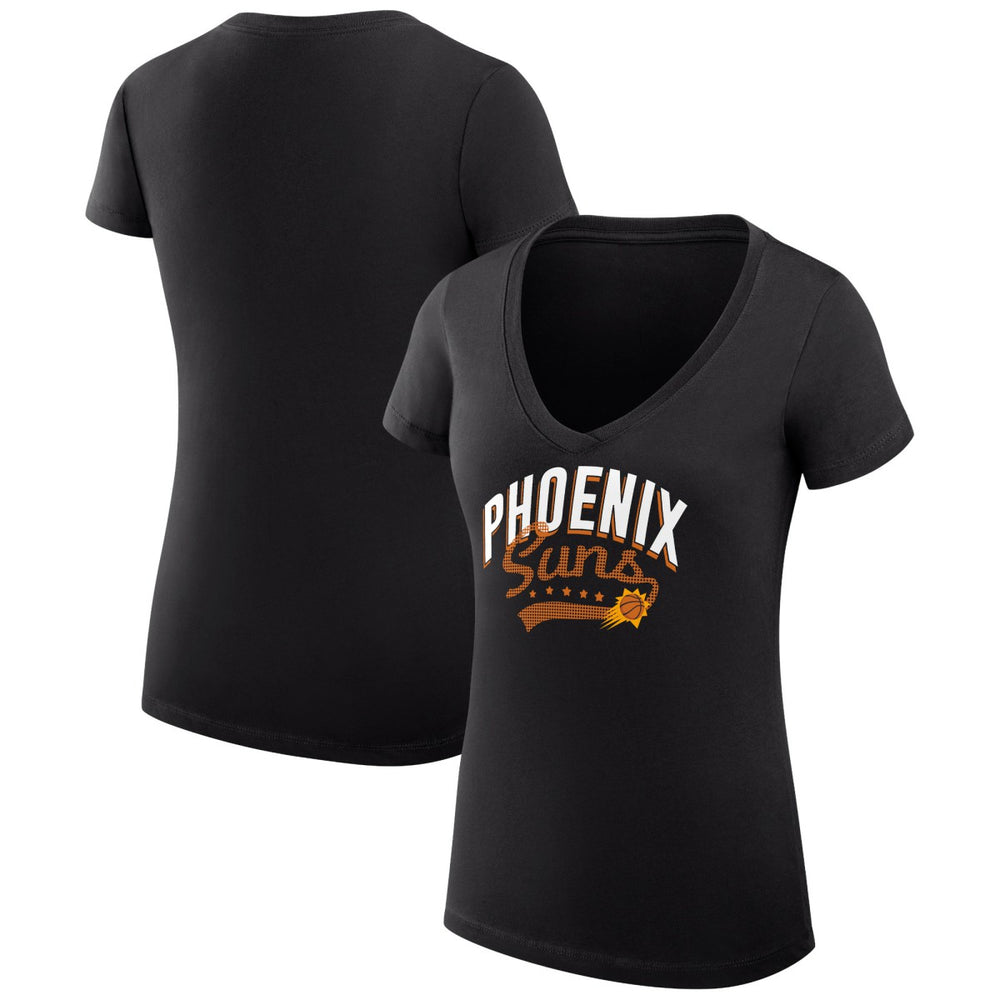 Phoenix Suns G-III 4Her by Carl Banks Women's Super-Slim Fit Lightweight Filigree Logo V-Neck T-Shirt Online