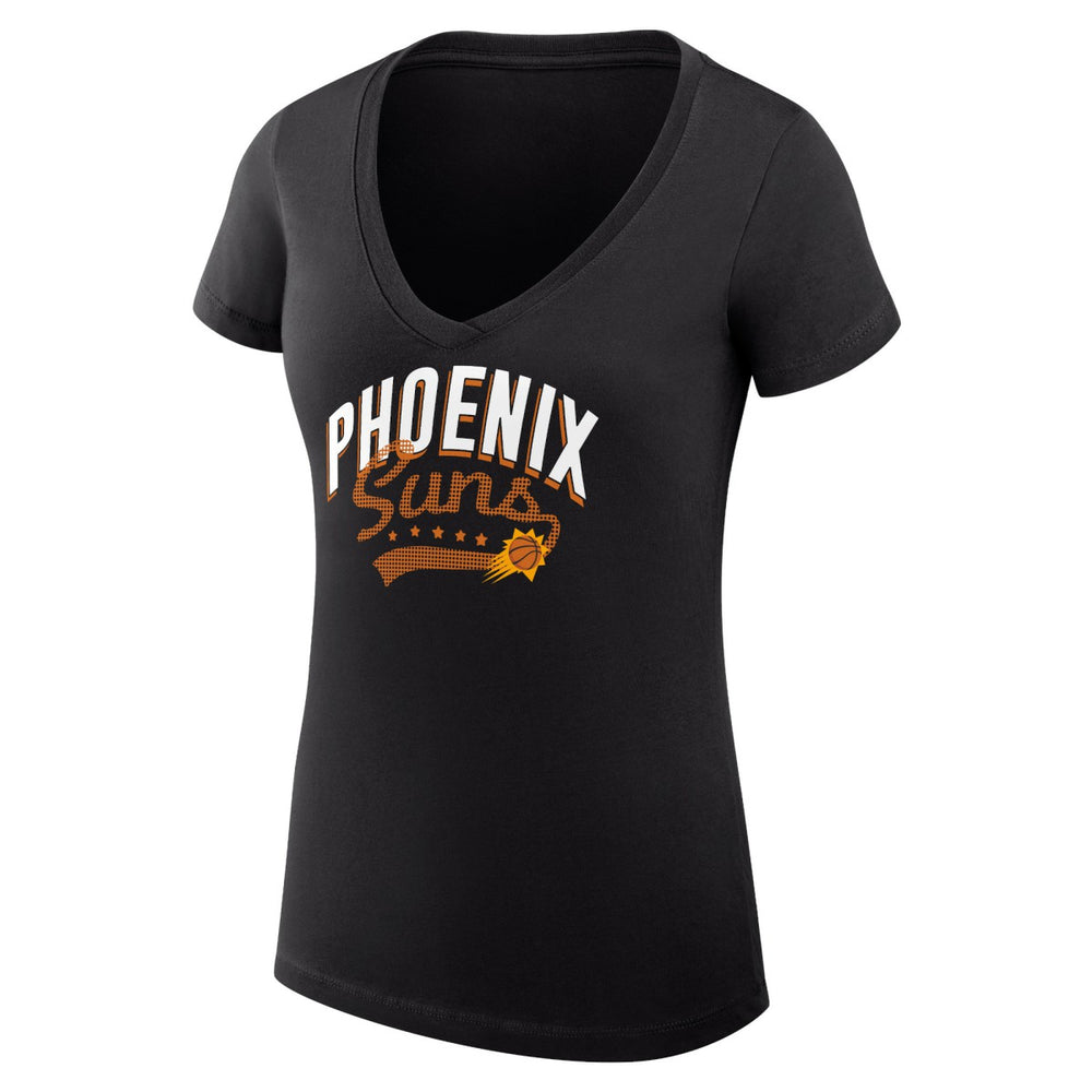 Phoenix Suns G-III 4Her by Carl Banks Women's Super-Slim Fit Lightweight Filigree Logo V-Neck T-Shirt Online