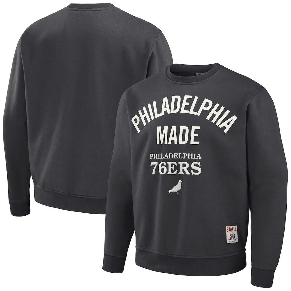 Philadelphia 76ers NBA x Staple Plush Pullover Sweatshirt Discount