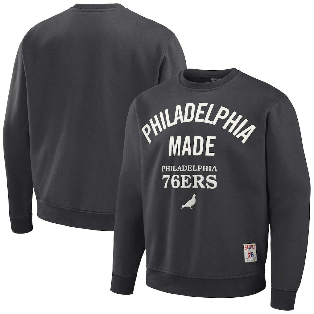 Philadelphia 76ers NBA x Staple Plush Pullover Sweatshirt Discount