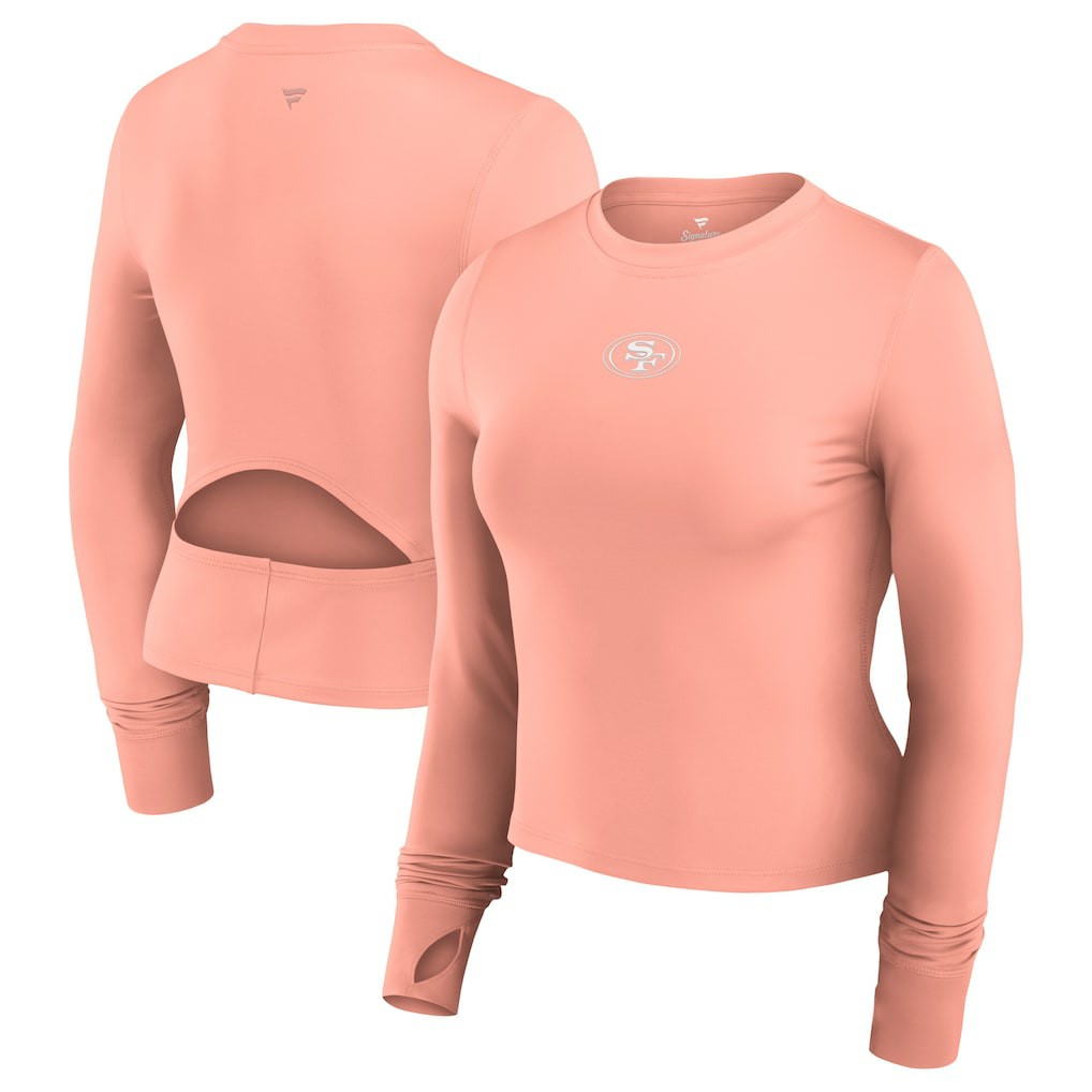 San Francisco 49ers Fanatics Women's Studio Fitted Long Sleeve Gym Top