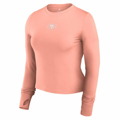 San Francisco 49ers Fanatics Women's Studio Fitted Long Sleeve Gym Top
