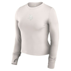 Minnesota Vikings Fanatics Women's Studio Fitted Long Sleeve Gym Top