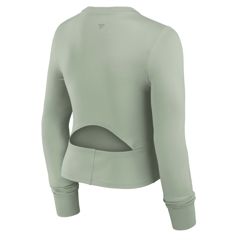 Green Bay Packers Fanatics Women's Studio Fitted Long Sleeve Gym Top
