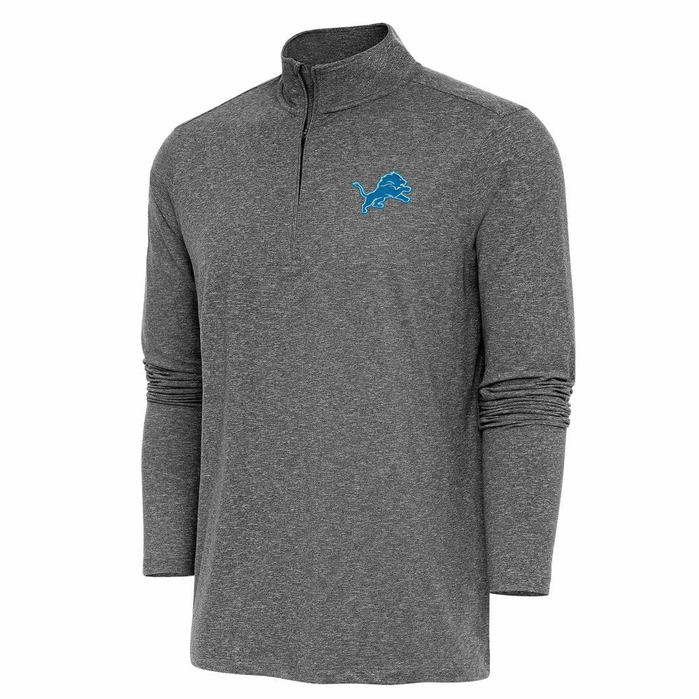 Detroit Lions  Antigua Hunk Quarter-Zip Pullover Top