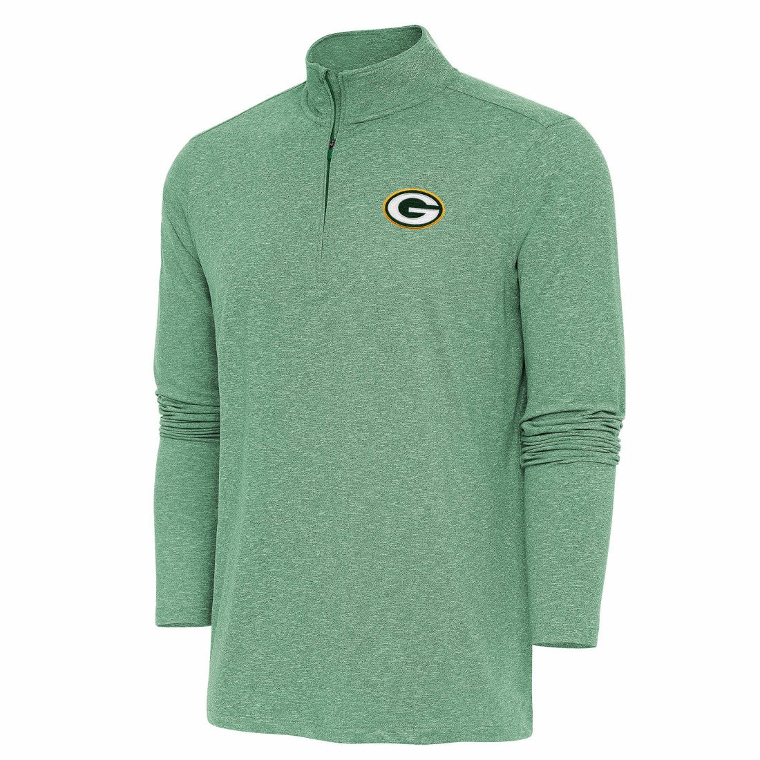 Green Bay Packers  Antigua Hunk Quarter-Zip Pullover Top