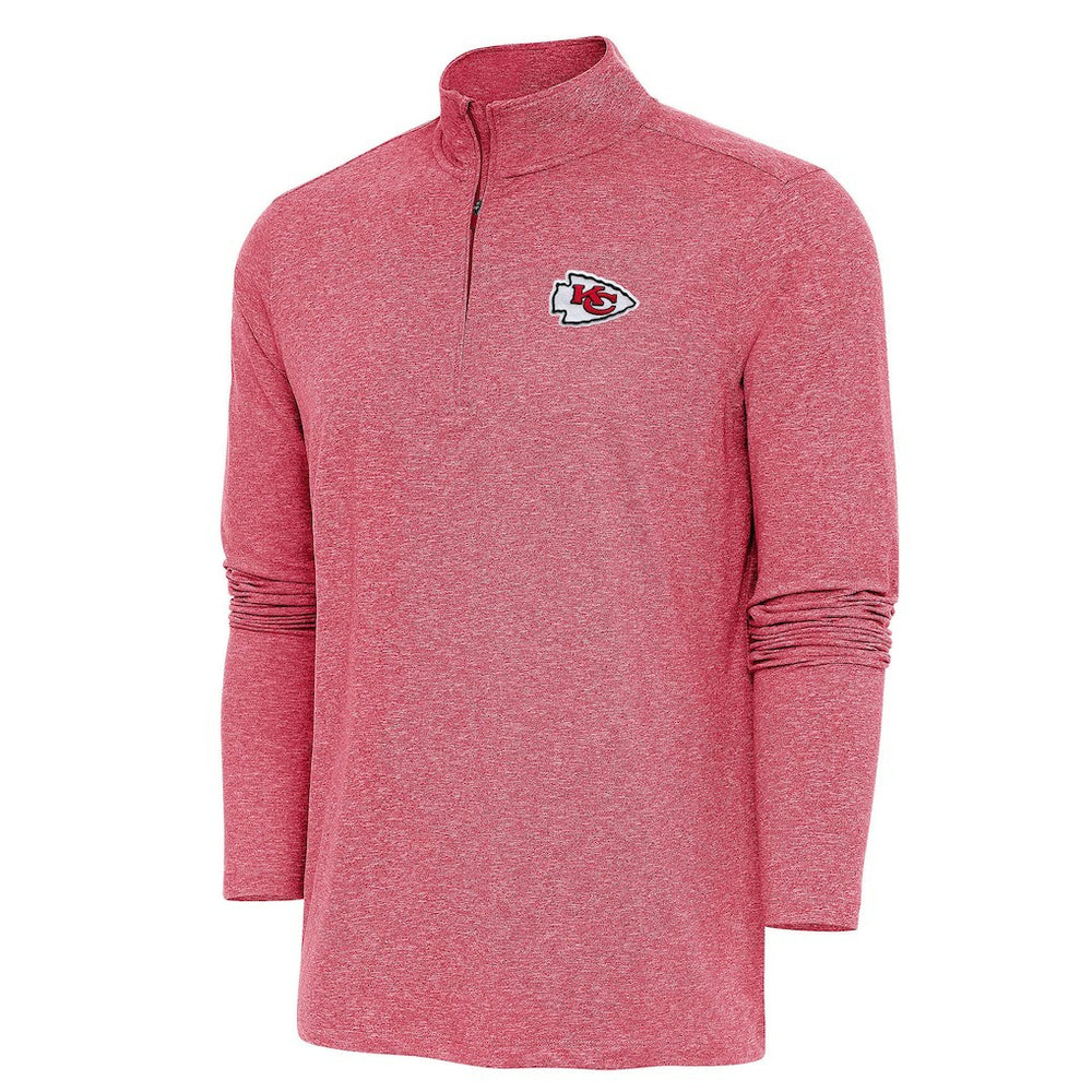 Kansas City Chiefs  Antigua Hunk Quarter-Zip Pullover Top
