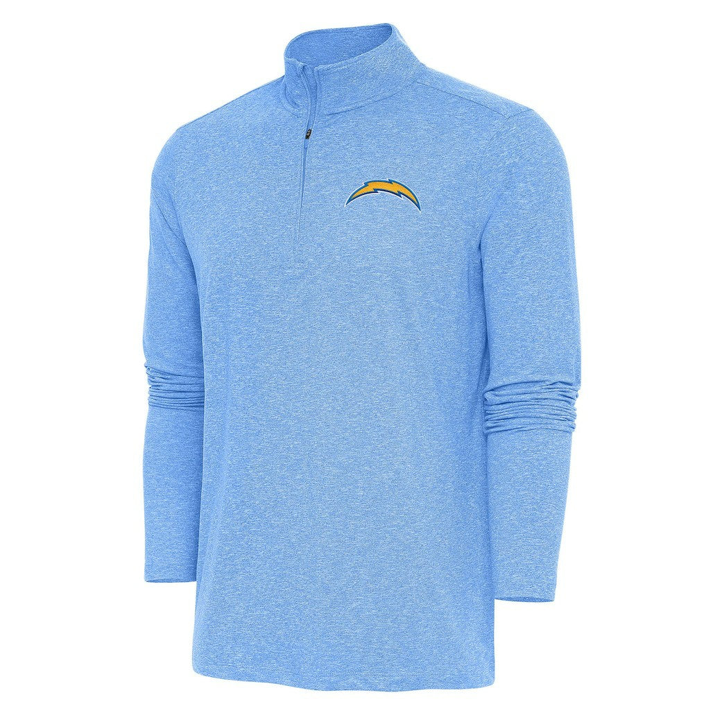 Los Angeles Chargers  Antigua Hunk Quarter-Zip Pullover Top