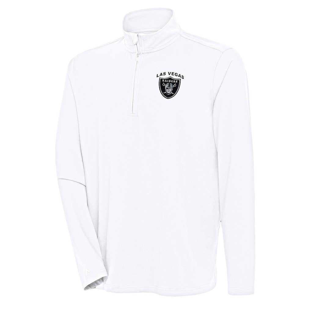 Las Vegas Raiders  Antigua Hunk Quarter-Zip Pullover Top