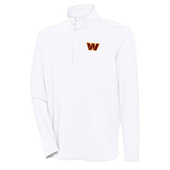 Washington Commanders  Antigua Hunk Quarter-Zip Pullover Top