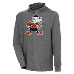 Cleveland Browns  Antigua Saga Long Sleeve Hoodie T-Shirt