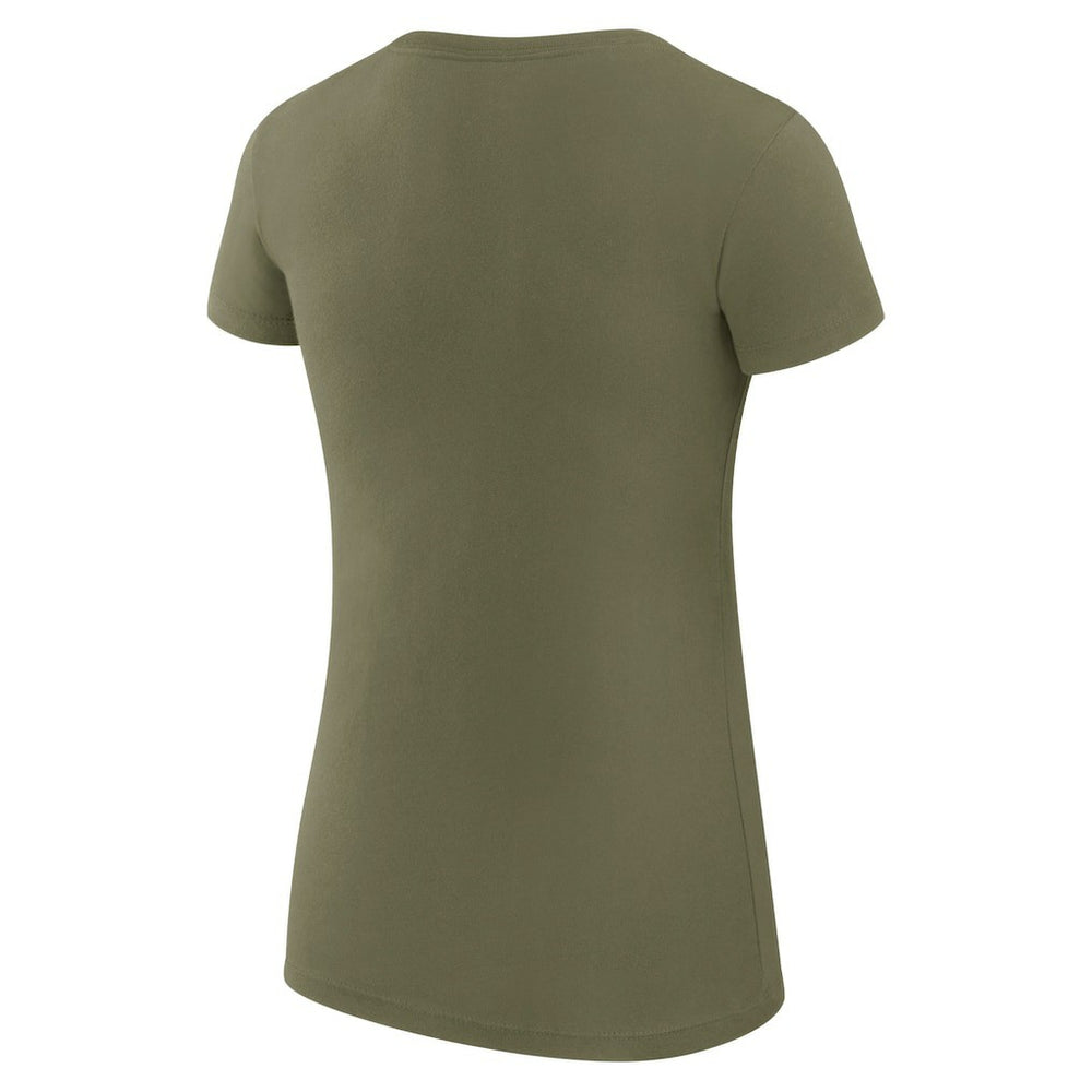 Boston Celtics G-III 4Her by Carl Banks Women's Super-Slim Fit Lightweight Filigree Logo T-Shirt - Olive outlet On Sale