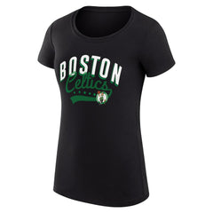 Boston Celtics G-III 4Her by Carl Banks Women's Super-Slim Fit Lightweight Filigree Logo T-Shirt - Black shop Online