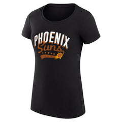 Phoenix Suns G-III 4Her by Carl Banks Women's Super-Slim Fit Lightweight Filigree Logo T-Shirt - Black for sale Online