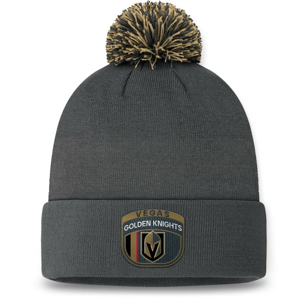 Vegas Golden Knights Fanatics 2024 NHL Draft Cuffed Knit Hat with Pom For Sale