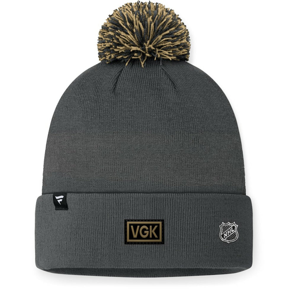 Vegas Golden Knights Fanatics 2024 NHL Draft Cuffed Knit Hat with Pom For Sale