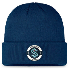 Seattle Kraken Fanatics Authentic Pro Training Camp Cuffed Knit Hat Online