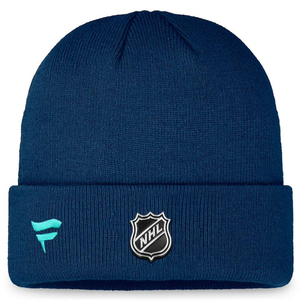 Seattle Kraken Fanatics Authentic Pro Training Camp Cuffed Knit Hat Online