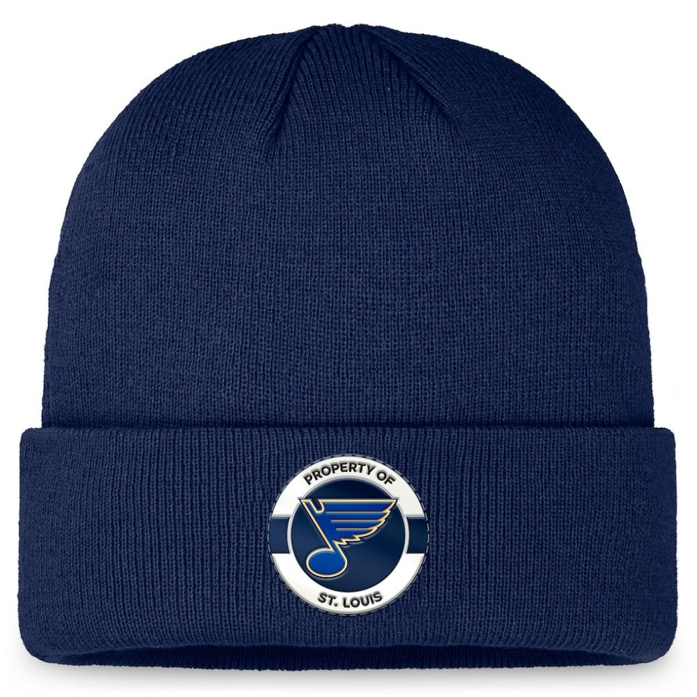 St. Louis Blues Fanatics Authentic Pro Training Camp Cuffed Knit Hat Sale