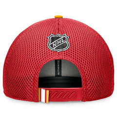 Calgary Flames Fanatics 2024 NHL Draft On Stage Trucker Adjustable Hat Discount