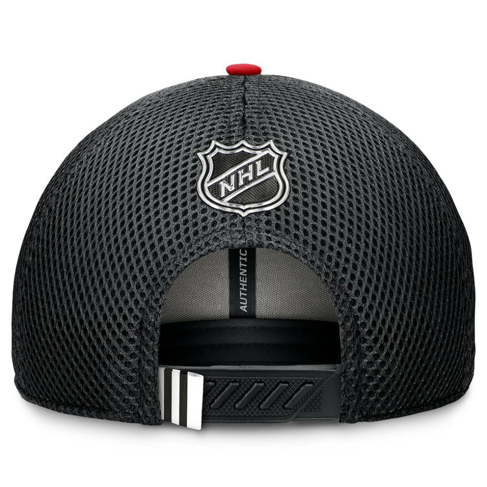 Chicago Blackhawks Fanatics 2024 NHL Draft On Stage Trucker Adjustable Hat For Sale