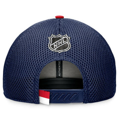 Columbus Blue Jackets Fanatics 2024 NHL Draft On Stage Trucker Adjustable Hat For Sale
