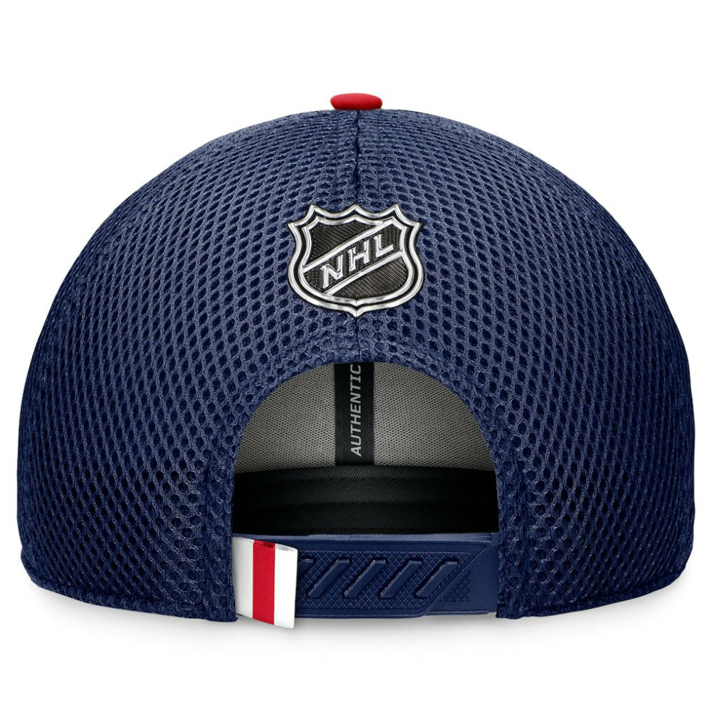 New York Rangers Fanatics 2024 NHL Draft On Stage Trucker Adjustable Hat Outlet