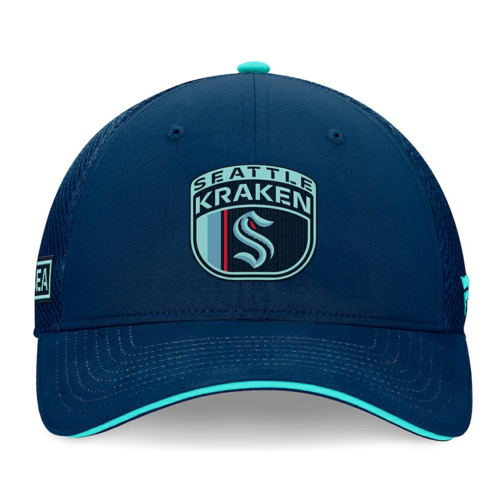 Seattle Kraken Fanatics 2024 NHL Draft On Stage Trucker Adjustable Hat On Sale