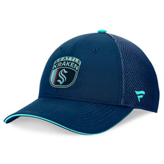 Seattle Kraken Fanatics 2024 NHL Draft On Stage Trucker Adjustable Hat On Sale