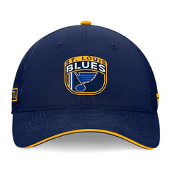 St. Louis Blues Fanatics 2024 NHL Draft On Stage Trucker Adjustable Hat On Sale
