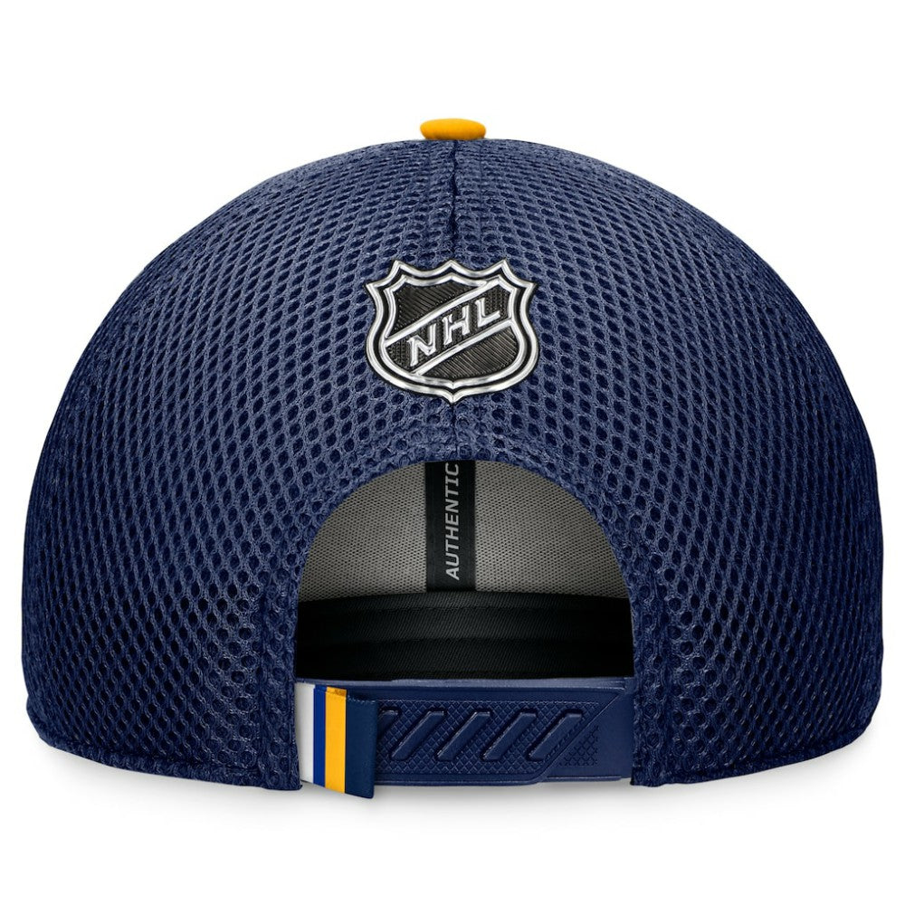 St. Louis Blues Fanatics 2024 NHL Draft On Stage Trucker Adjustable Hat On Sale
