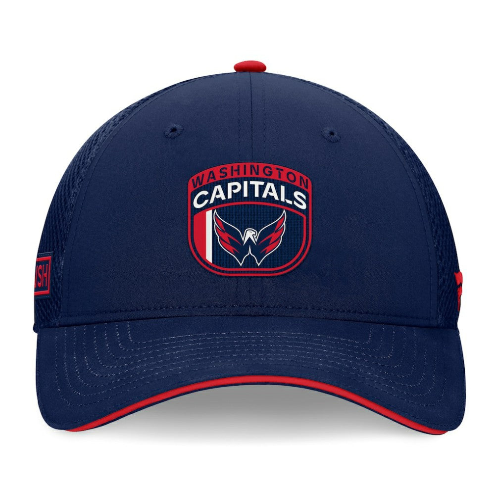 Washington Capitals Fanatics 2024 NHL Draft On Stage Trucker Adjustable Hat On Sale