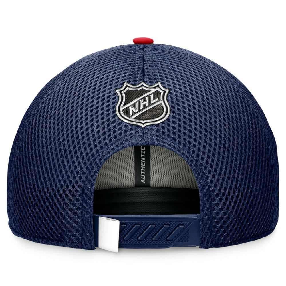 Washington Capitals Fanatics 2024 NHL Draft On Stage Trucker Adjustable Hat On Sale