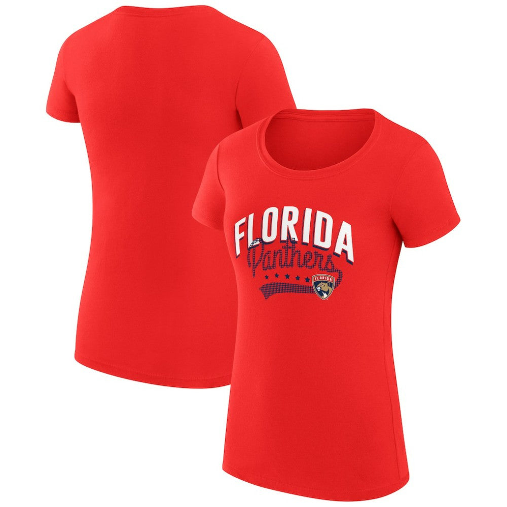Florida Panthers G-III 4Her by Carl Banks Women's Super-Slim Fit Lightweight Filigree Logo T-Shirt – Red Online
